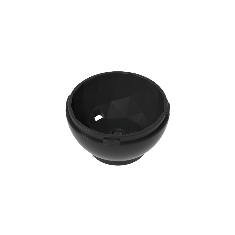 GDS-90451 - Pod, Round, Faceted 4 x 4 x 1 2/3 (Dragon Egg Bottom)