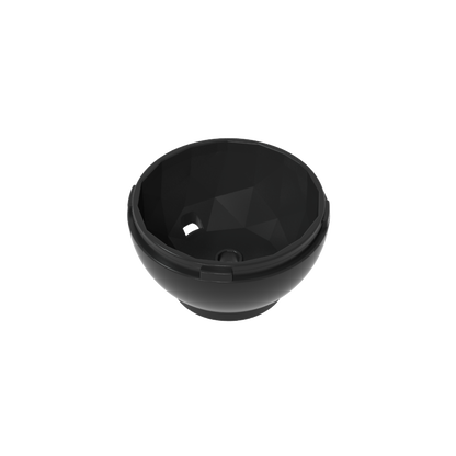 GDS-90451 - Pod, Round, Faceted 4 x 4 x 1 2/3 (Dragon Egg Bottom)