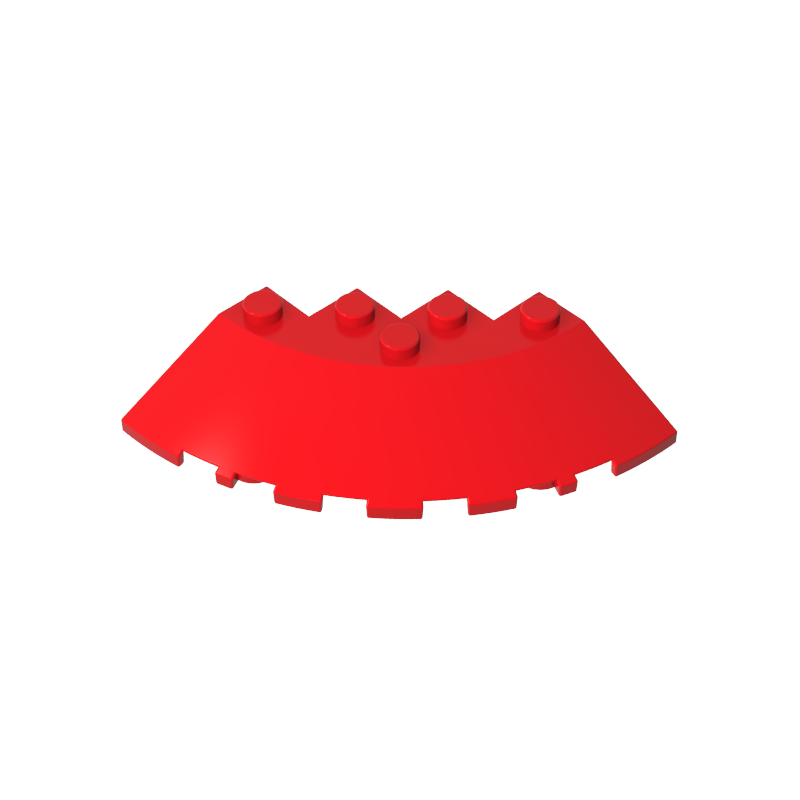 GDS-90469 - Brick Round Corner 6 x 6 with 33Degrees Slope and Facet Cutout