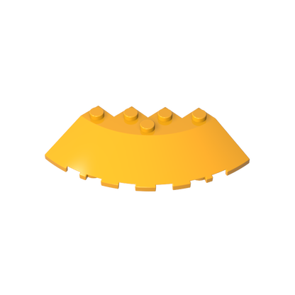 GDS-90469 - Brick Round Corner 6 x 6 with 33Degrees Slope and Facet Cutout