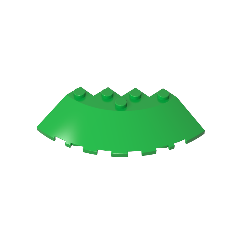 GDS-90469 - Brick Round Corner 6 x 6 with 33Degrees Slope and Facet Cutout