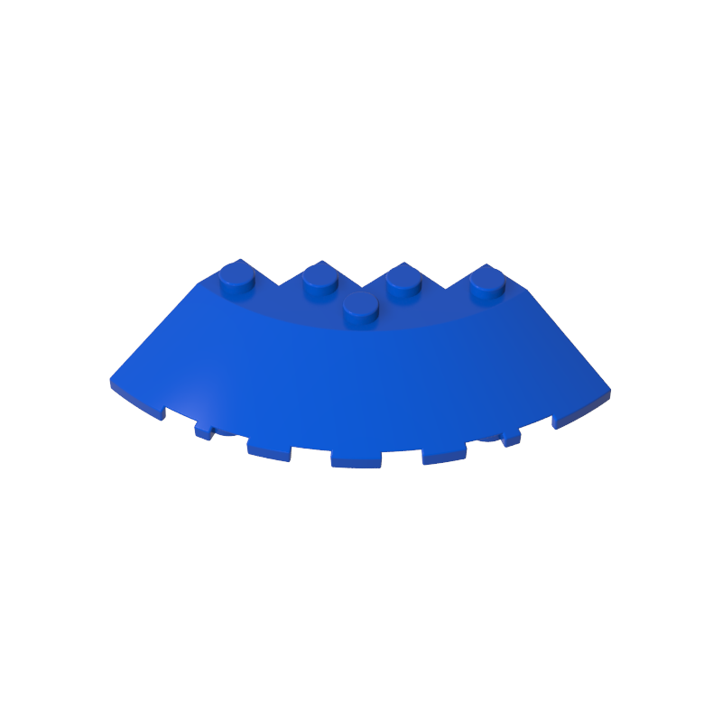 GDS-90469 - Brick Round Corner 6 x 6 with 33Degrees Slope and Facet Cutout
