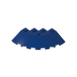 GDS-90469 - Brick Round Corner 6 x 6 with 33Degrees Slope and Facet Cutout