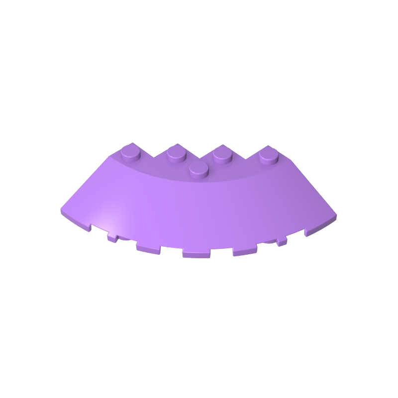 GDS-90469 - Brick Round Corner 6 x 6 with 33Degrees Slope and Facet Cutout