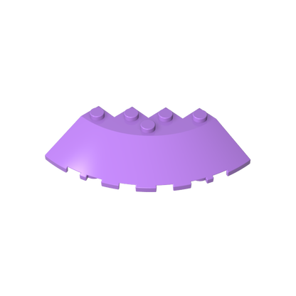 GDS-90469 - Brick Round Corner 6 x 6 with 33Degrees Slope and Facet Cutout