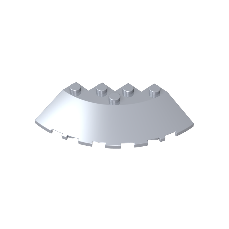 GDS-90469 - Brick Round Corner 6 x 6 with 33Degrees Slope and Facet Cutout