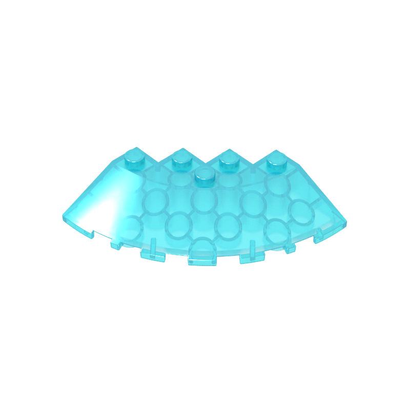 GDS-90469 - Brick Round Corner 6 x 6 with 33Degrees Slope and Facet Cutout