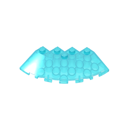 GDS-90469 - Brick Round Corner 6 x 6 with 33Degrees Slope and Facet Cutout