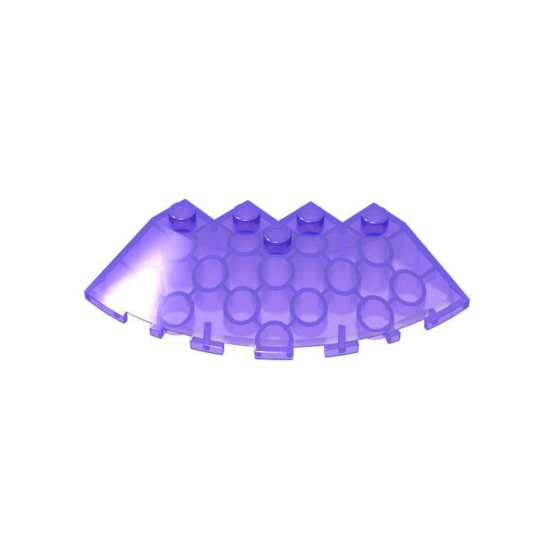 GDS-90469 - Brick Round Corner 6 x 6 with 33Degrees Slope and Facet Cutout