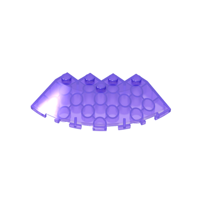 GDS-90469 - Brick Round Corner 6 x 6 with 33Degrees Slope and Facet Cutout
