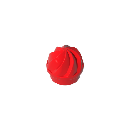 GDS-90501 - Plate Round 1 x 1 Swirled Top