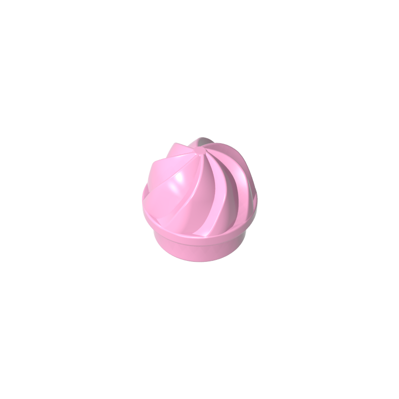 GDS-90501 - Plate Round 1 x 1 Swirled Top