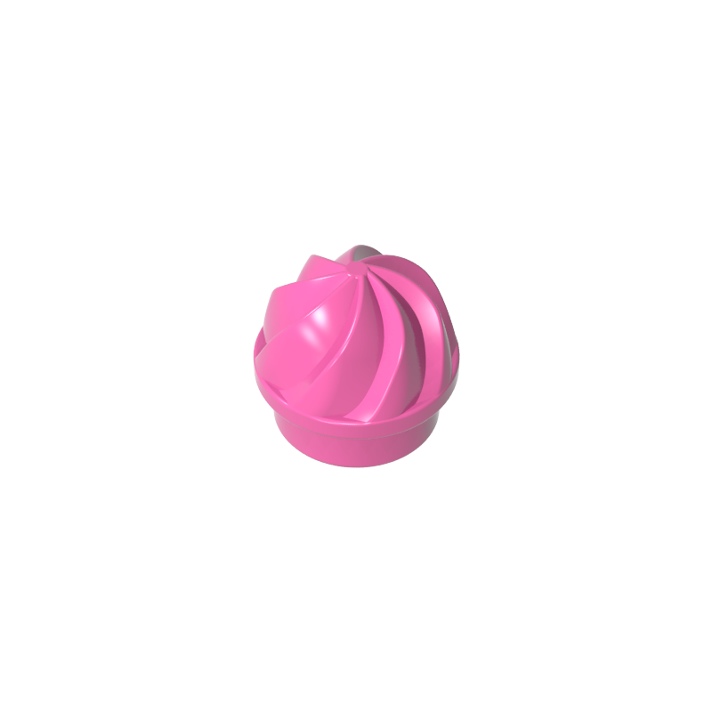 GDS-90501 - Plate Round 1 x 1 Swirled Top