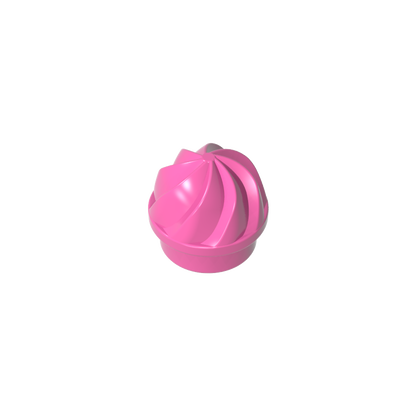 GDS-90501 - Plate Round 1 x 1 Swirled Top