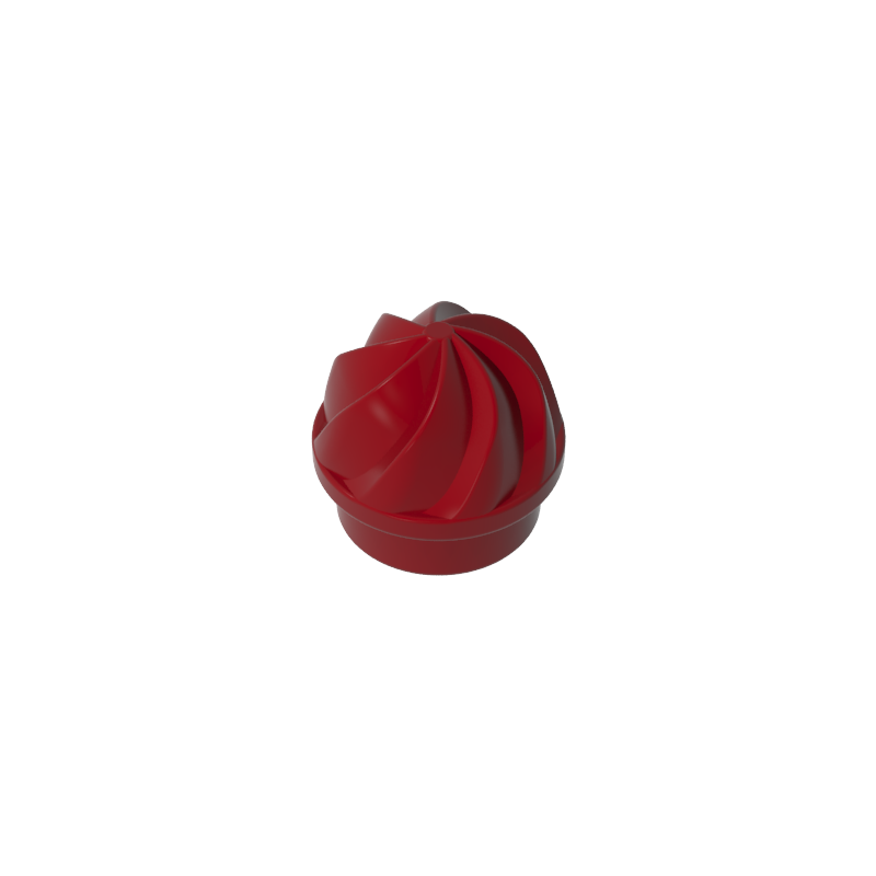 GDS-90501 - Plate Round 1 x 1 Swirled Top