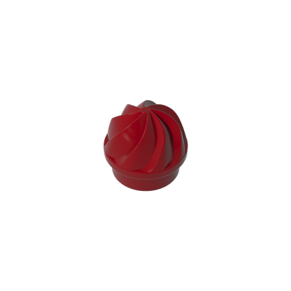 GDS-90501 - Plate Round 1 x 1 Swirled Top
