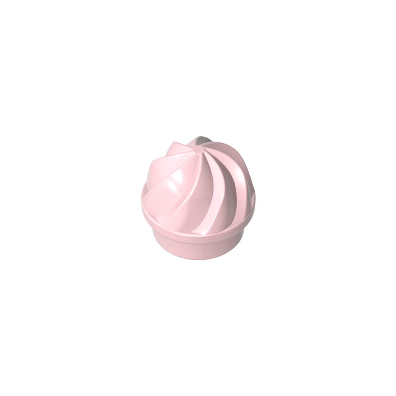GDS-90501 - Plate Round 1 x 1 Swirled Top