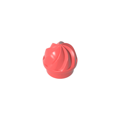 GDS-90501 - Plate Round 1 x 1 Swirled Top