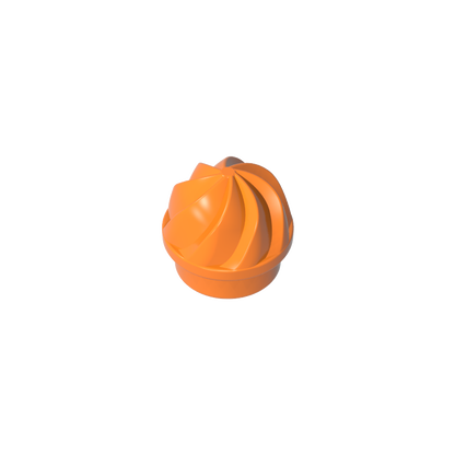 GDS-90501 - Plate Round 1 x 1 Swirled Top