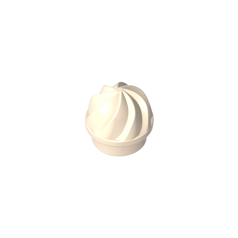 GDS-90501 - Plate Round 1 x 1 Swirled Top