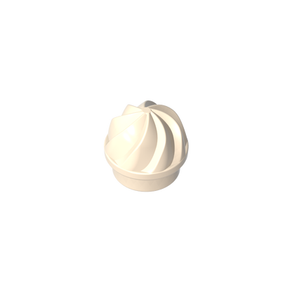 GDS-90501 - Plate Round 1 x 1 Swirled Top