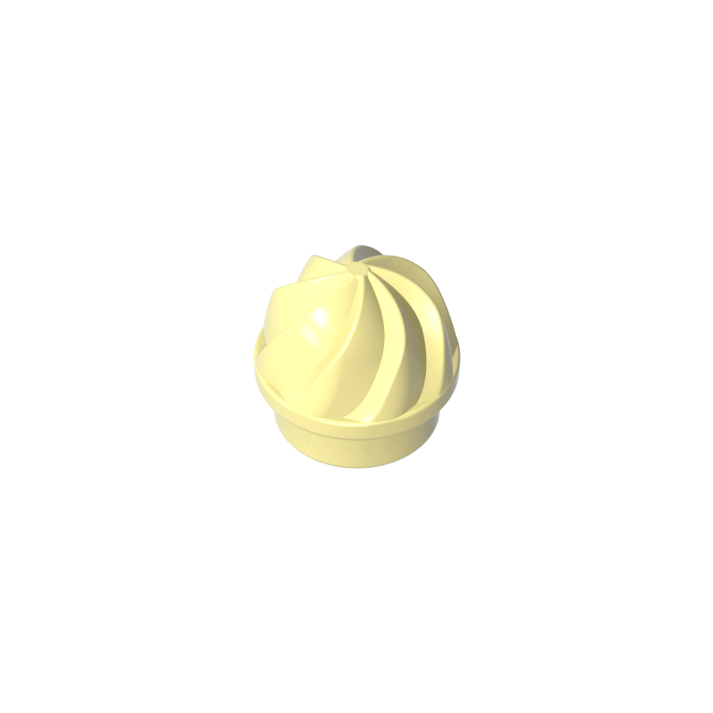 GDS-90501 - Plate Round 1 x 1 Swirled Top
