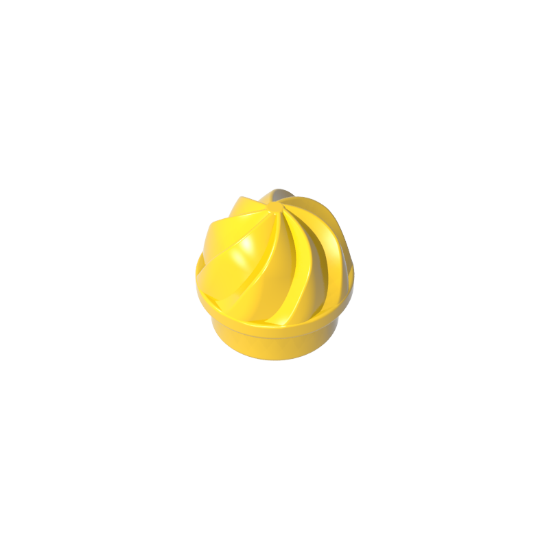 GDS-90501 - Plate Round 1 x 1 Swirled Top
