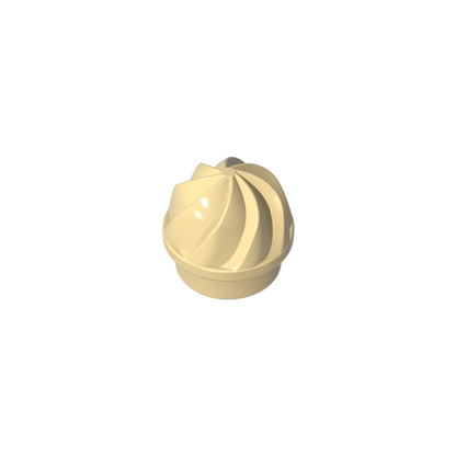 GDS-90501 - Plate Round 1 x 1 Swirled Top
