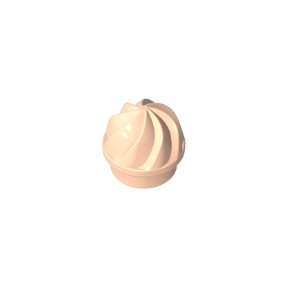 GDS-90501 - Plate Round 1 x 1 Swirled Top
