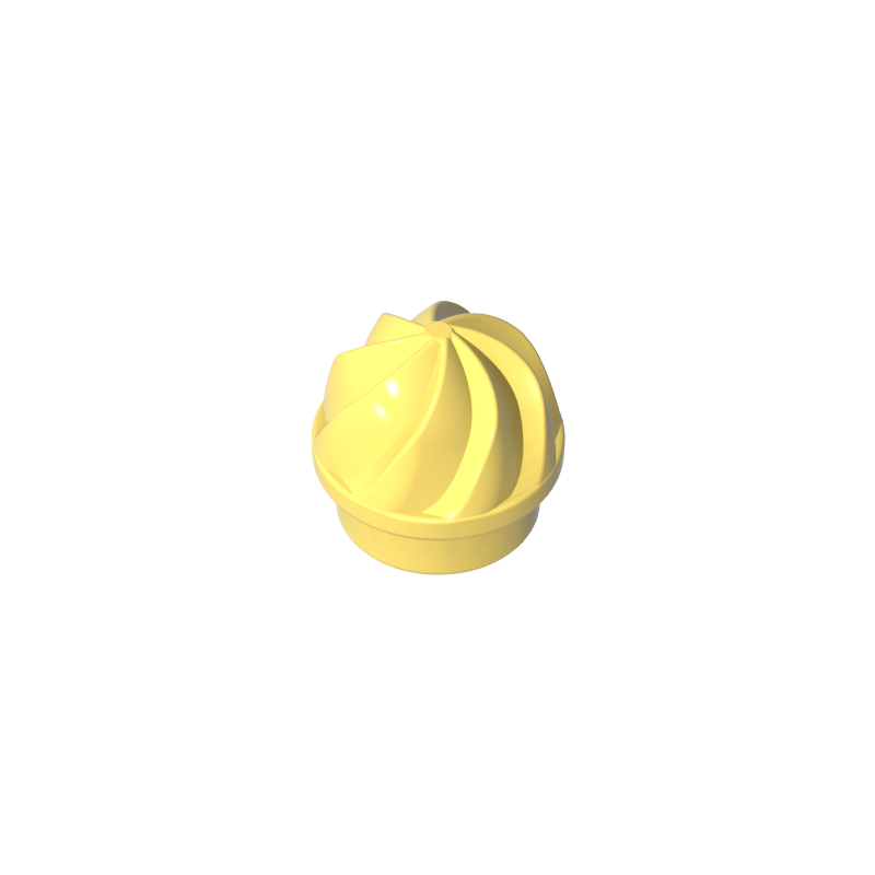 GDS-90501 - Plate Round 1 x 1 Swirled Top
