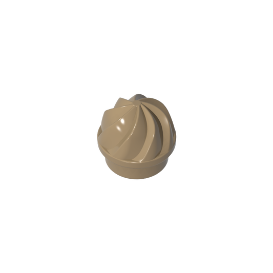 GDS-90501 - Plate Round 1 x 1 Swirled Top