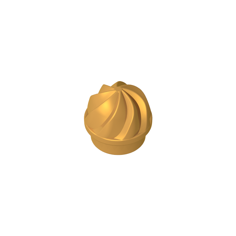 GDS-90501 - Plate Round 1 x 1 Swirled Top