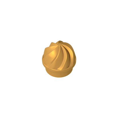 GDS-90501 - Plate Round 1 x 1 Swirled Top
