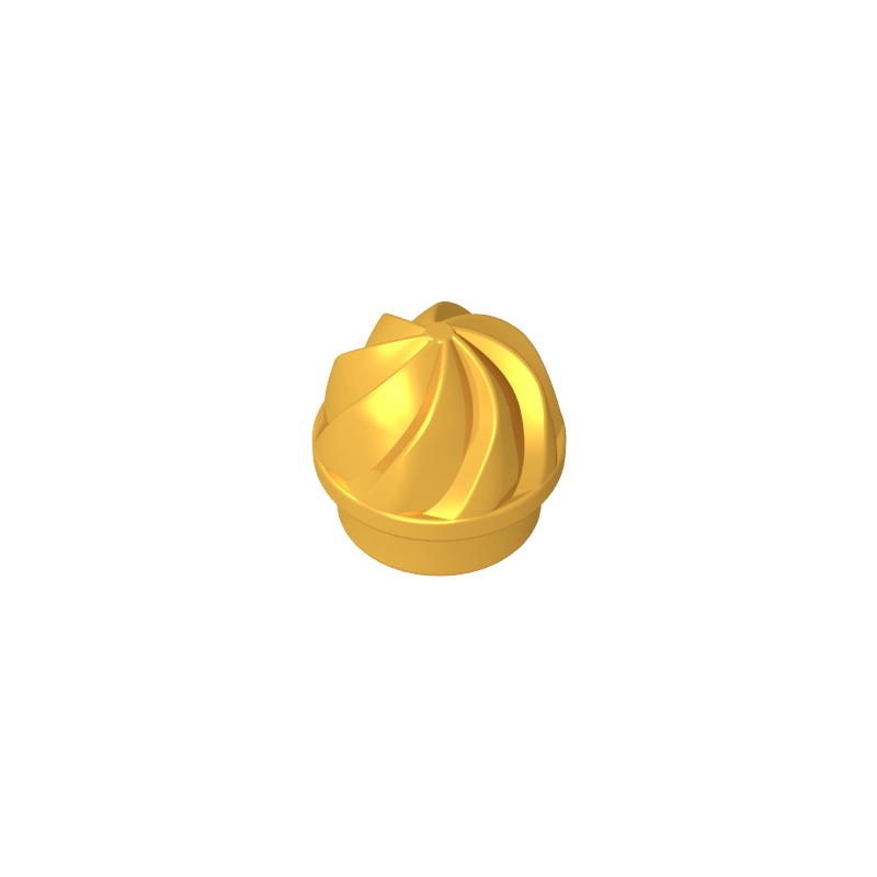 GDS-90501 - Plate Round 1 x 1 Swirled Top