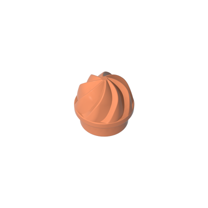 GDS-90501 - Plate Round 1 x 1 Swirled Top