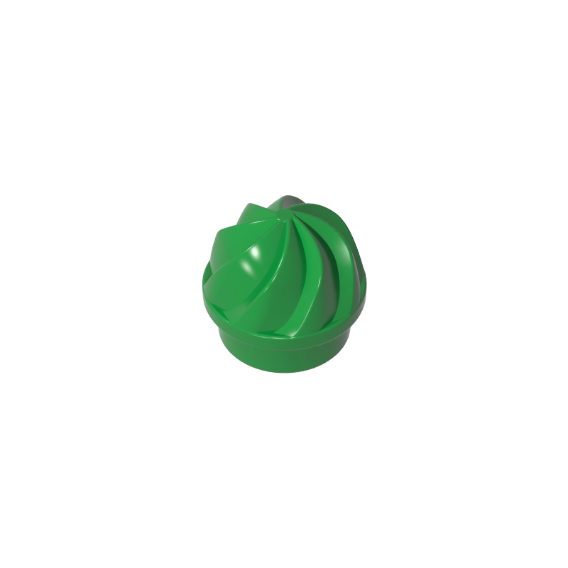 GDS-90501 - Plate Round 1 x 1 Swirled Top