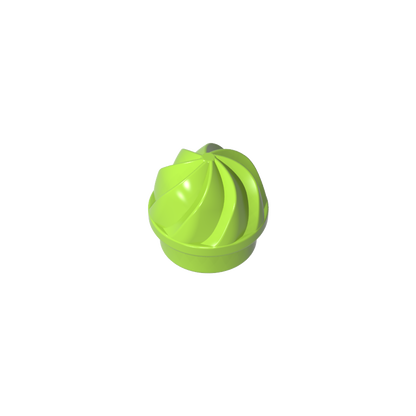 GDS-90501 - Plate Round 1 x 1 Swirled Top