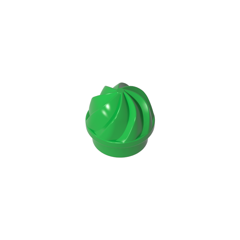 GDS-90501 - Plate Round 1 x 1 Swirled Top