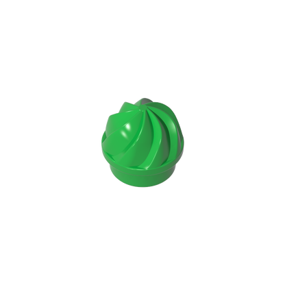 GDS-90501 - Plate Round 1 x 1 Swirled Top