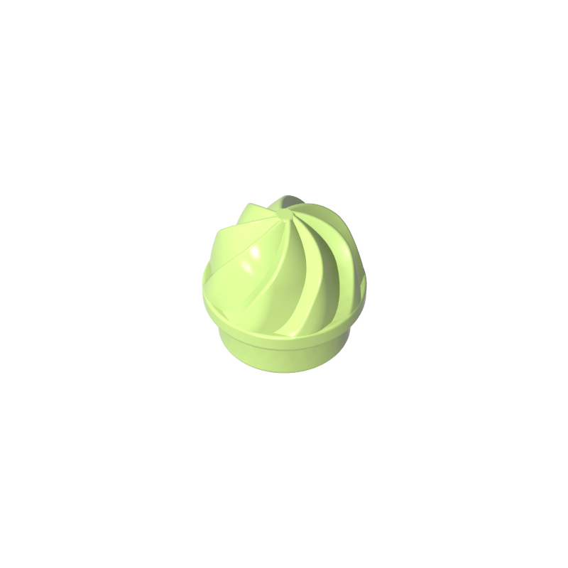 GDS-90501 - Plate Round 1 x 1 Swirled Top