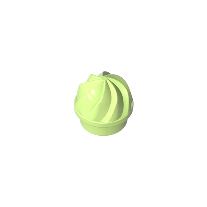 GDS-90501 - Plate Round 1 x 1 Swirled Top