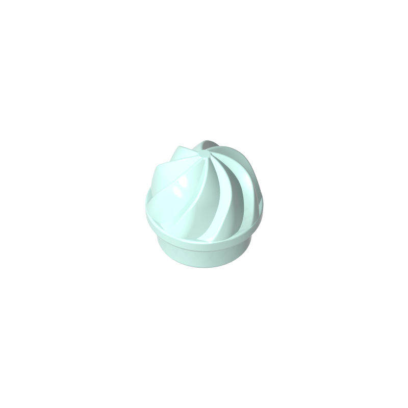 GDS-90501 - Plate Round 1 x 1 Swirled Top