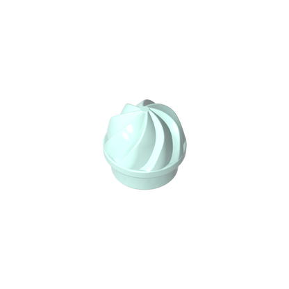 GDS-90501 - Plate Round 1 x 1 Swirled Top