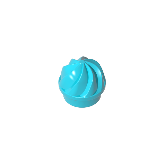 GDS-90501 - Plate Round 1 x 1 Swirled Top