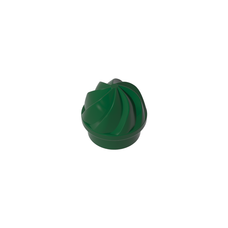 GDS-90501 - Plate Round 1 x 1 Swirled Top