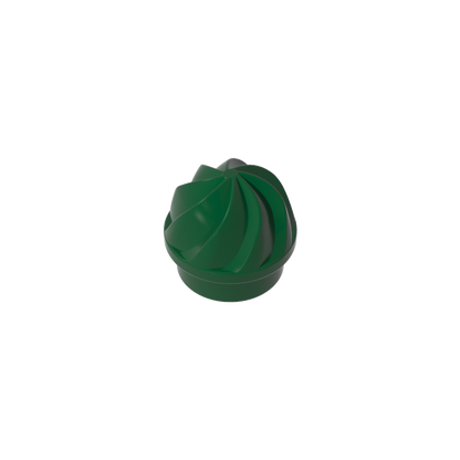 GDS-90501 - Plate Round 1 x 1 Swirled Top