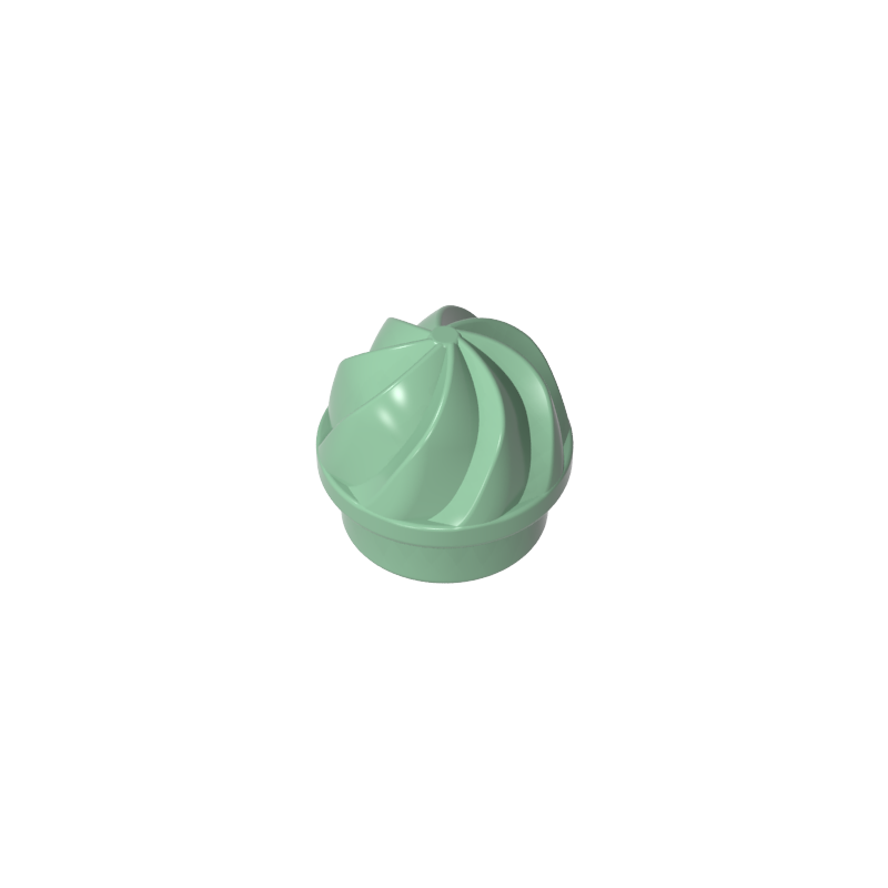 GDS-90501 - Plate Round 1 x 1 Swirled Top