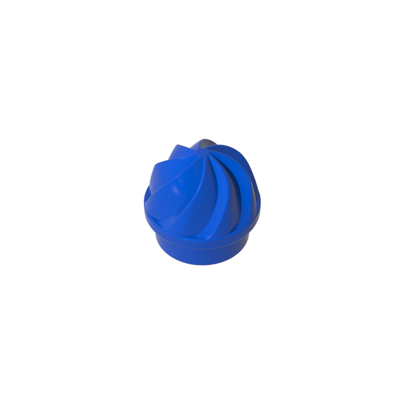 GDS-90501 - Plate Round 1 x 1 Swirled Top