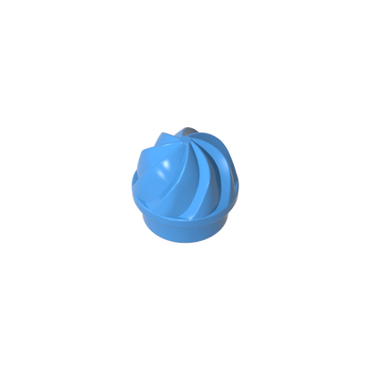 GDS-90501 - Plate Round 1 x 1 Swirled Top