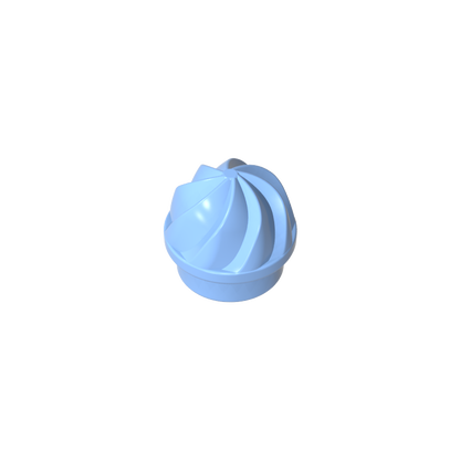 GDS-90501 - Plate Round 1 x 1 Swirled Top